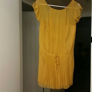 Womens Bebe Yellow Romper